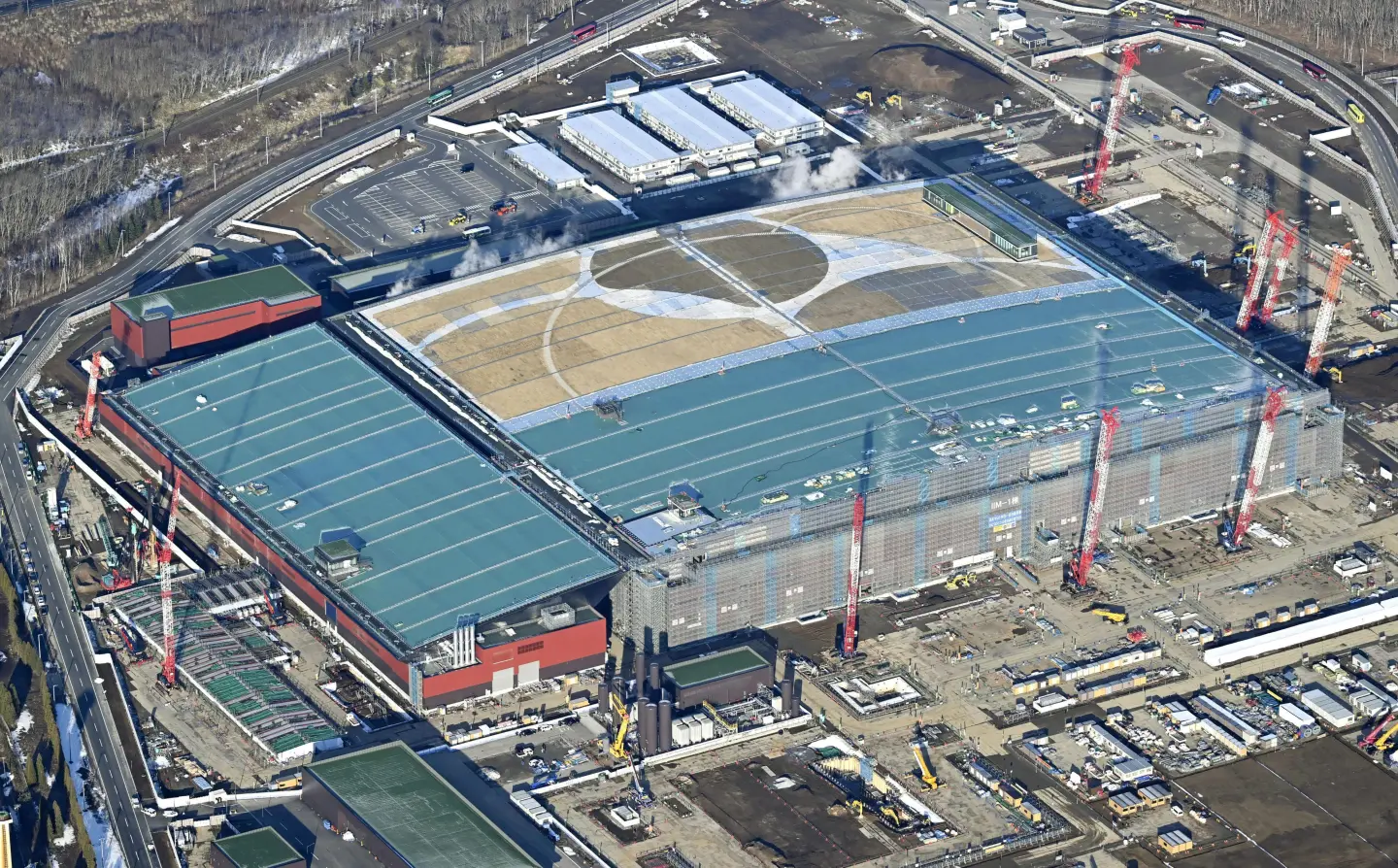Construction of Rapidus’s semiconductor plant in Hokkaido, Japan, as of March 2025. (Photo courtesy of TPG Images) Construction of Rapidus’s semiconductor plant in Hokkaido, Japan, as of March 2025. (Photo courtesy of TPG Images)