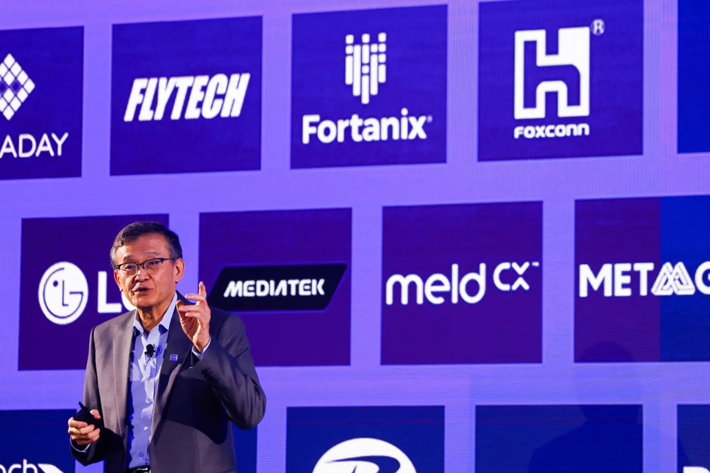 Lip-Bu Tan listed over a hundred of Intel’s partners during his speech.(Reuters) Lip-Bu Tan listed over a hundred of Intel’s partners during his speech.(Reuters)