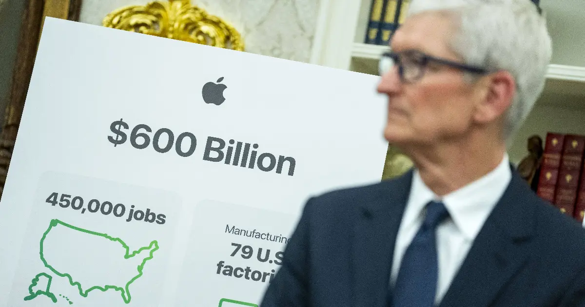 Trump’s Tariff Exemption Card: How Cook’s $600 Billion U.S. Bet Won Apple a Pass