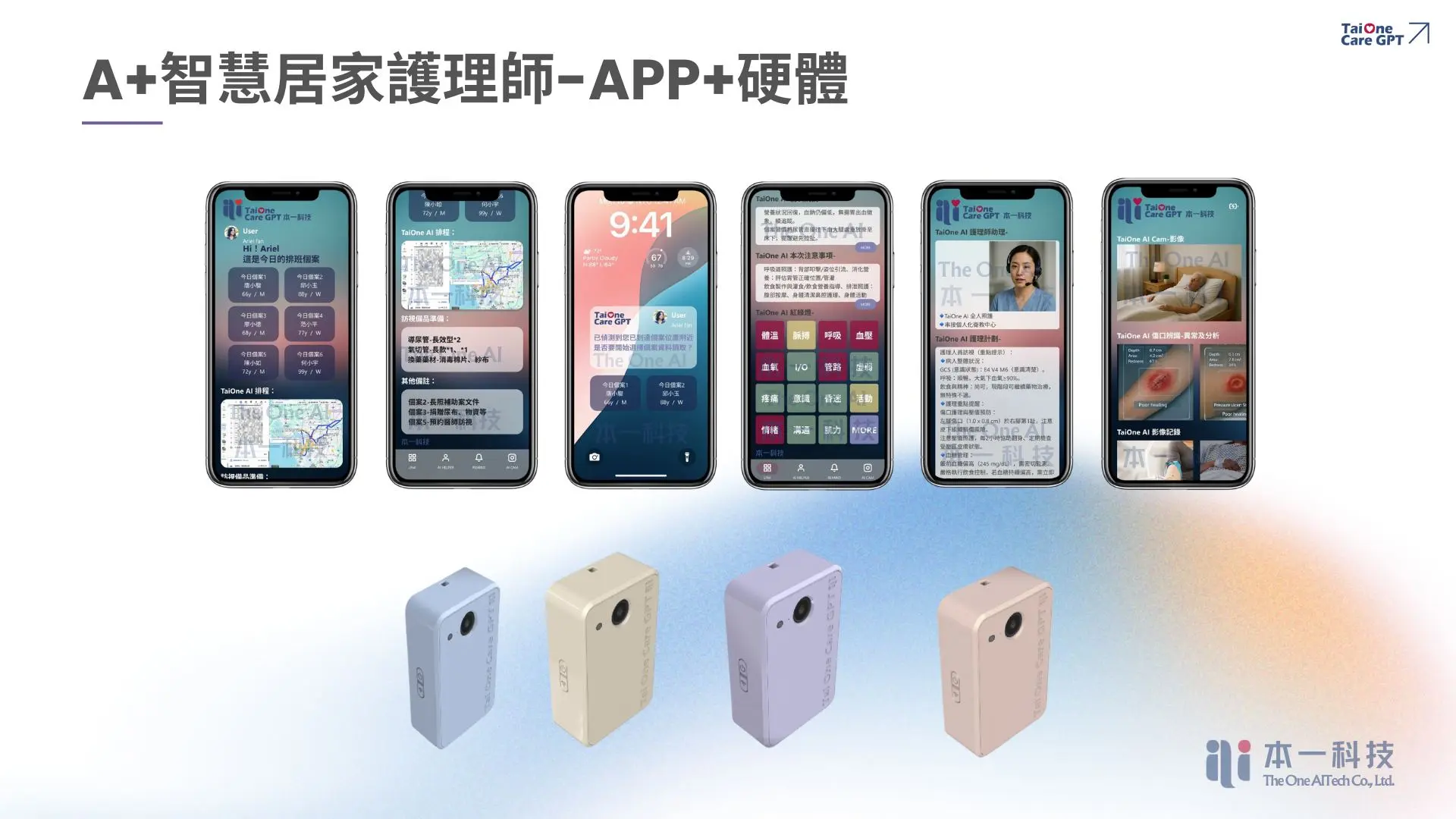 「臺醫照護GPT」以使用者角度出發，透過直觀操作介面，導入AI協助醫療人員即時完成文書處理。（圖片來源／本一科技）  