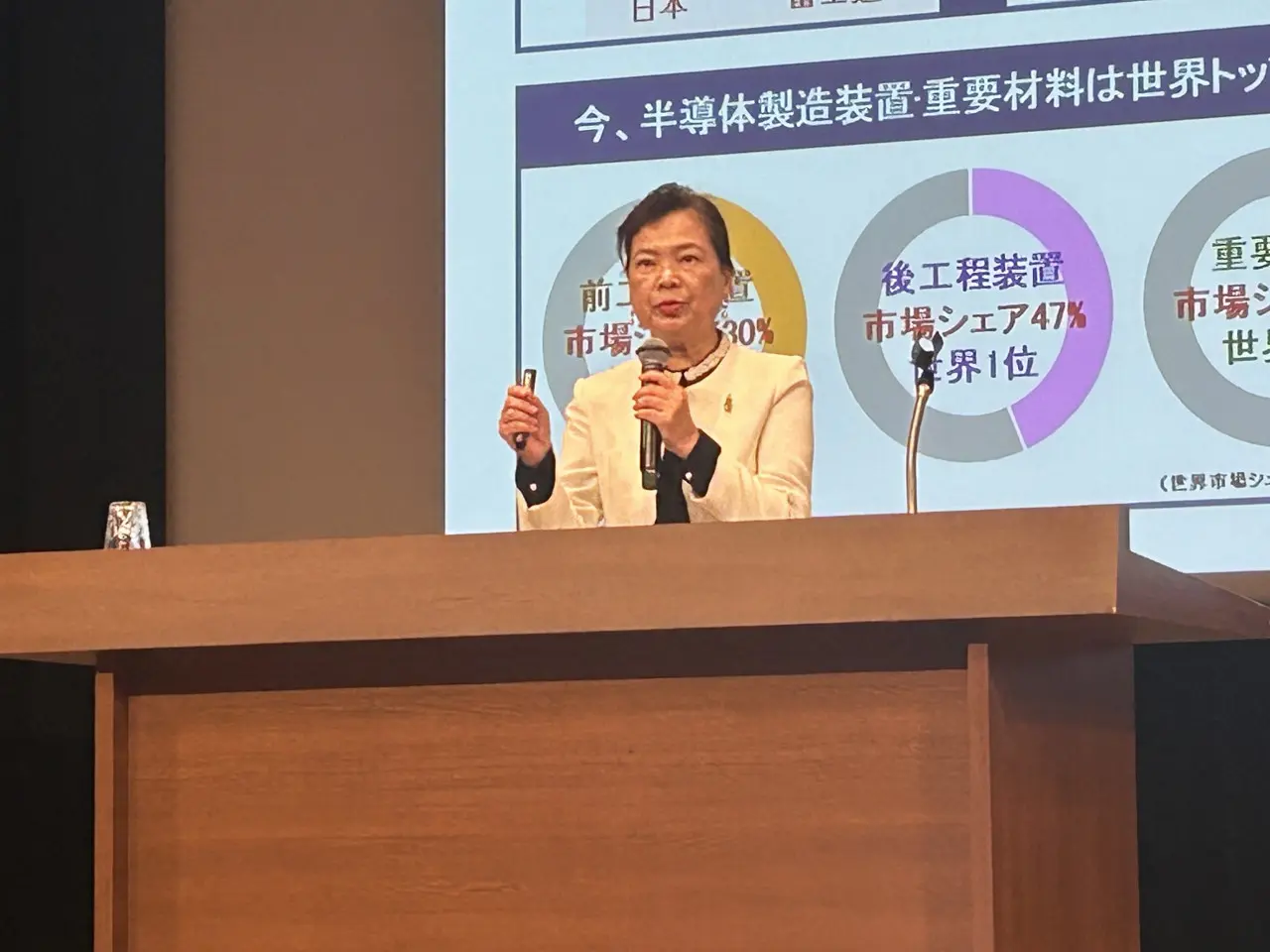 왕메이화 전 경제부 장관 “대만과 일본은 반도체와 AI 분야에서 협력을 심화해 서로의 강점을 결합함으로써 아시아가 세계 기술 산업을 이끄는 핵심 동력이 되어야 한다.” 왕메이화 전 경제부 장관 “대만과 일본은 반도체와 AI 분야에서 협력을 심화해 서로의 강점을 결합함으로써 아시아가 세계 기술 산업을 이끄는 핵심 동력이 되어야 한다.”