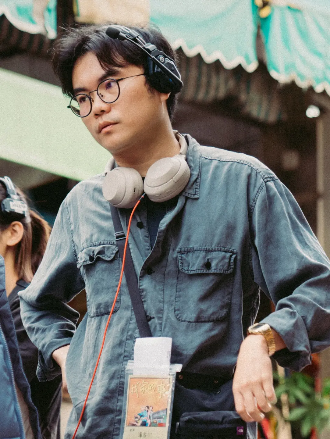 潘客印戲稱自己是「映後怪物」，樂於到戲院和看完《我家的事》的觀眾交流。（圖片來源／牽猴子、攝影／洪嘉瑜）