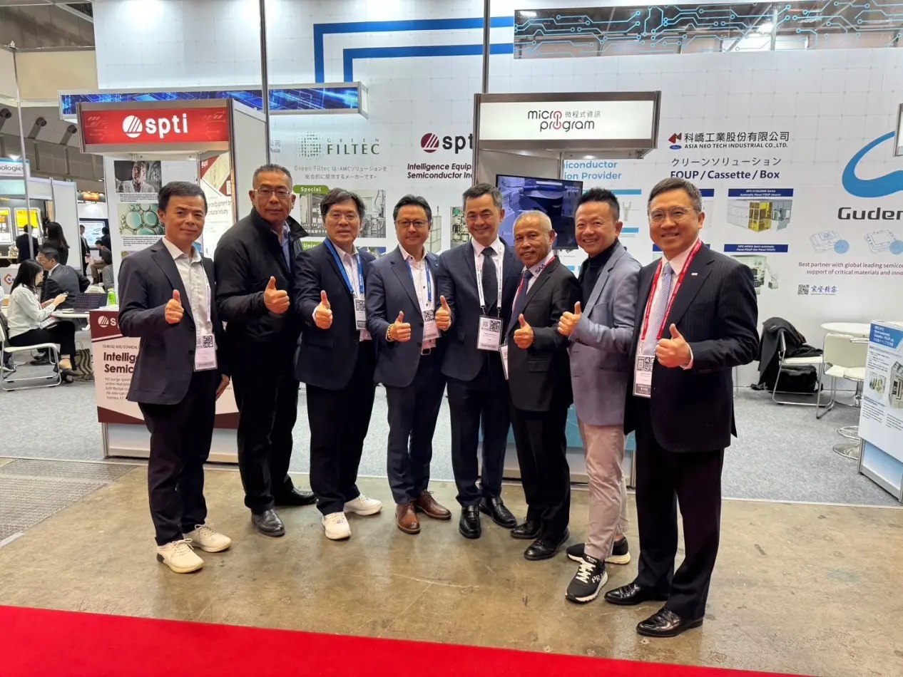 TSS members at the TSS joint booth during the Semiconductor Exhibition in Japan, December 2024. (Photo credit: Provided by TSS)